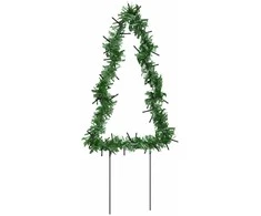 Kalėdinės dekoracijos eglutės su smaigais, 3vnt., 50LED, 30cm