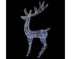 Kalėdinės dekoracijos elniai, 2vnt., 180cm, akrilas, 250 LED