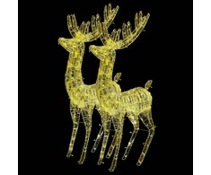 Kalėdinės dekoracijos elniai, 2vnt., 180cm, akrilas, 250 LED