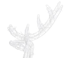 Kalėdinės dekoracijos elniai, 3vnt., spalvoti, 120cm, akrilas