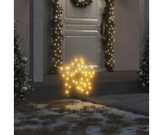Kalėdinės dekoracijos žvaigždės su smaigais, 3vnt., 50LED, 29cm