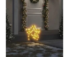 Kalėdinės dekoracijos žvaigždės su smaigais, 3vnt., 50LED, 29cm