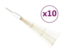 Kalėdiniai šviestuvai fejerverkai, 10vnt., šilti balti, 20cm
