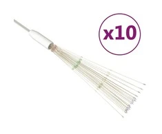Kalėdiniai šviestuvai fejerverkai, 10vnt., įvairių spalvų, 20cm