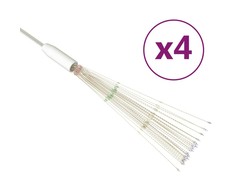 Kalėdiniai šviestuvai fejerverkai, 4vnt., įvairių spalvų, 20cm