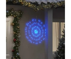 Kalėdiniai šviestuvai fejerverkai, 8 vnt., 140 mėlynų LED, 17cm