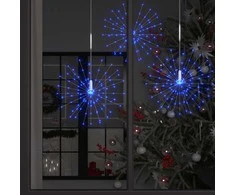 Kalėdinis lauko šviestuvas fejerverkas, mėlynas, 20cm, 140 LED