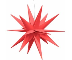 Kalėdinis šviestuvas su LED, raudonas, 100cm, sulankstomas