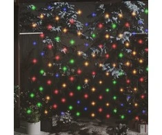 Kalėdinių lempučių tinklas, 3x3m, 306 įvairių spalvų LED