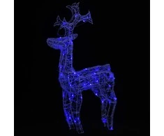 Kalėdų dekoracija elnias, 60x16x100cm, akrilas, 90 LED lempučių