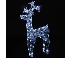 Kalėdų dekoracija elnias, 60x16x100cm, akrilas, 90 LED lempučių