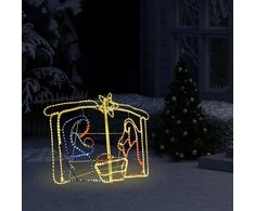 Kalėdų dekoracija Kristaus gimimas, 116x41x87cm, 240 LED