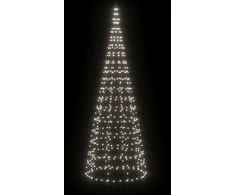 Kalėdų eglutė ant vėliavos stiebo, 300cm, 550 šaltų LED