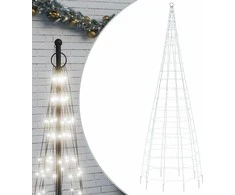 Kalėdų eglutė ant vėliavos stiebo, 300cm, 550 šaltų LED
