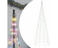 Kalėdų eglutė ant vėliavos stiebo, 300cm, 550 spalvotų LED