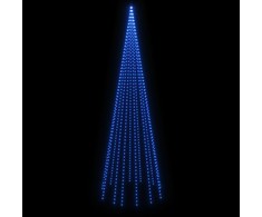 Kalėdų eglutė ant vėliavos stiebo, 500cm, 732 mėlynos LED