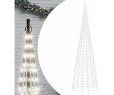 Kalėdų eglutė ant vėliavos stiebo, 800cm, 3000 šaltų LED