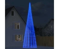 Kalėdų eglutė ant vėliavos stiebo, 800cm, 3000 mėlynų LED