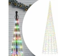 Kalėdų eglutė ant vėliavos stiebo, 800cm, 3000 spalvotų LED