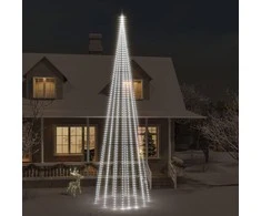 Kalėdų eglutė ant vėliavos stiebo, 800cm, 1134 šaltos LED