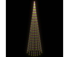 Kalėdų eglutė ant vėliavos stiebo, 800cm, 1134 spalvotos LED