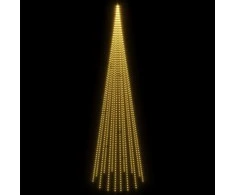 Kalėdų eglutė ant vėliavos stiebo, 800cm, 1134 šiltos LED