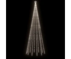 Kalėdų eglutė su kuoliuku, 500cm, 732 šaltos baltos spalvos LED