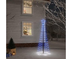 Kalėdų eglutė su kuoliuku, mėlynos spalvos, 108LED, 180cm