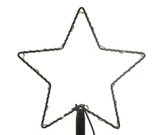 Kalėdų eglutė su kuoliuku, šiltos baltos spalvos, 108LED, 180cm