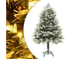 Kalėdų eglutė su pušies kankorėžiais, žalia, 150cm, PVC su PE