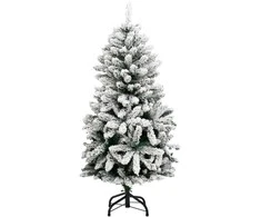 Kalėdų eglutė su šarnyrinėmis šakomis/LED/žaisliukais, 120cm