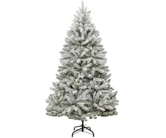 Kalėdų eglutė su šarnyrinėmis šakomis/LED/žaisliukais, 210cm