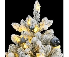 Kalėdų eglutė su šarnyrinėmis šakomis/LED/žaisliukais, 300cm