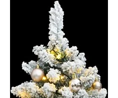 Kalėdų eglutė su šarnyrinėmis šakomis/LED/žaisliukais, 150cm