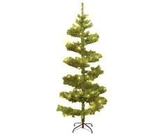 Kalėdų eglutė su stovu, žalia, 150cm, PVC, spiralės formos