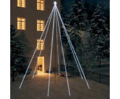 Kalėdų eglutės girlianda, 1300 šaltos baltos spalvos LED, 8m