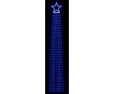 Kalėdų eglutės girlianda, 320 mėlynų LED lempučių, 375cm