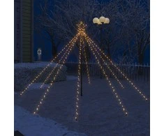 Kalėdų eglutės girlianda-krioklys, 400 LED lempučių, 2,5m