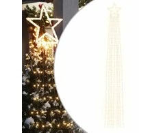 Kalėdų eglutės girlianda, šilta balta, 375cm, 320 LED lempučių