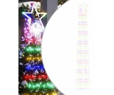 Kalėdų eglutės girlianda, spalvota, 375cm, 320 LED lempučių
