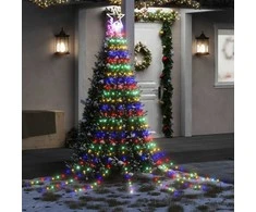 Kalėdų eglutės girlianda, spalvota, 375cm, 320 LED lempučių