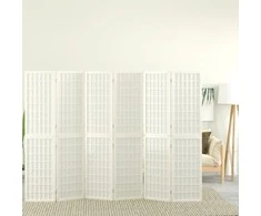 Kamb. pertvara, sulankst., 6 plokšt., japon., 240x170cm, balta
