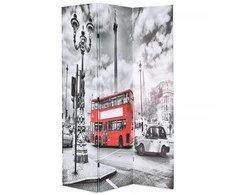 Kambario pertvara, 120x170 cm, Londono autob., juoda ir balta
