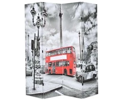 Kambario pertvara, 160x170 cm, Londono autob., juoda ir balta