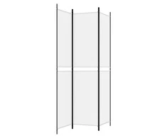 Kambario pertvara, 3 dalių, baltos spalvos, 150x220cm, audinys