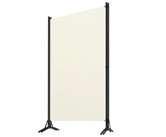 Kambario pertvara, 3 dalių, baltos spalvos, 260x180cm, audinys