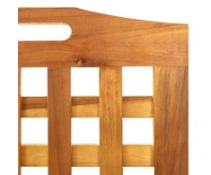 Kambario pertvara, 3 segmentai, 121,5x2x180cm, akacijos masyvas