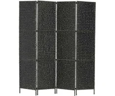 Kambario pertvara, 4 d., juoda, 154 x 160 cm, vandens hiacintas