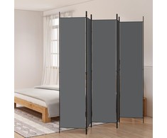 Kambario pertvara, 5 dalių, antracito, 250x220cm, audinys