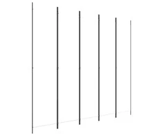 Kambario pertvara, 5 dalių, baltos spalvos, 250x220cm, audinys